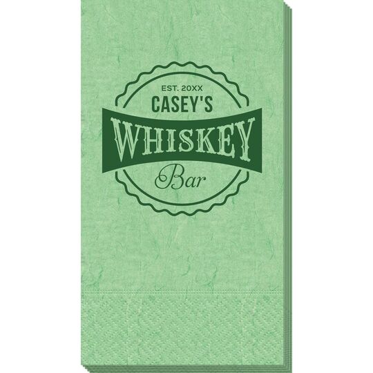 Whiskey Bar Label Bali Guest Towels